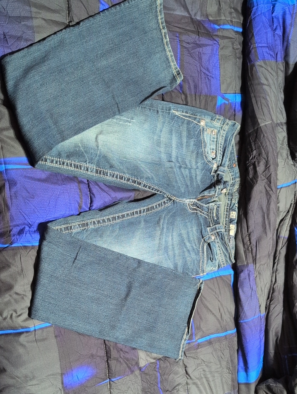 Miss Me Men's Blue Bootcut Jeans